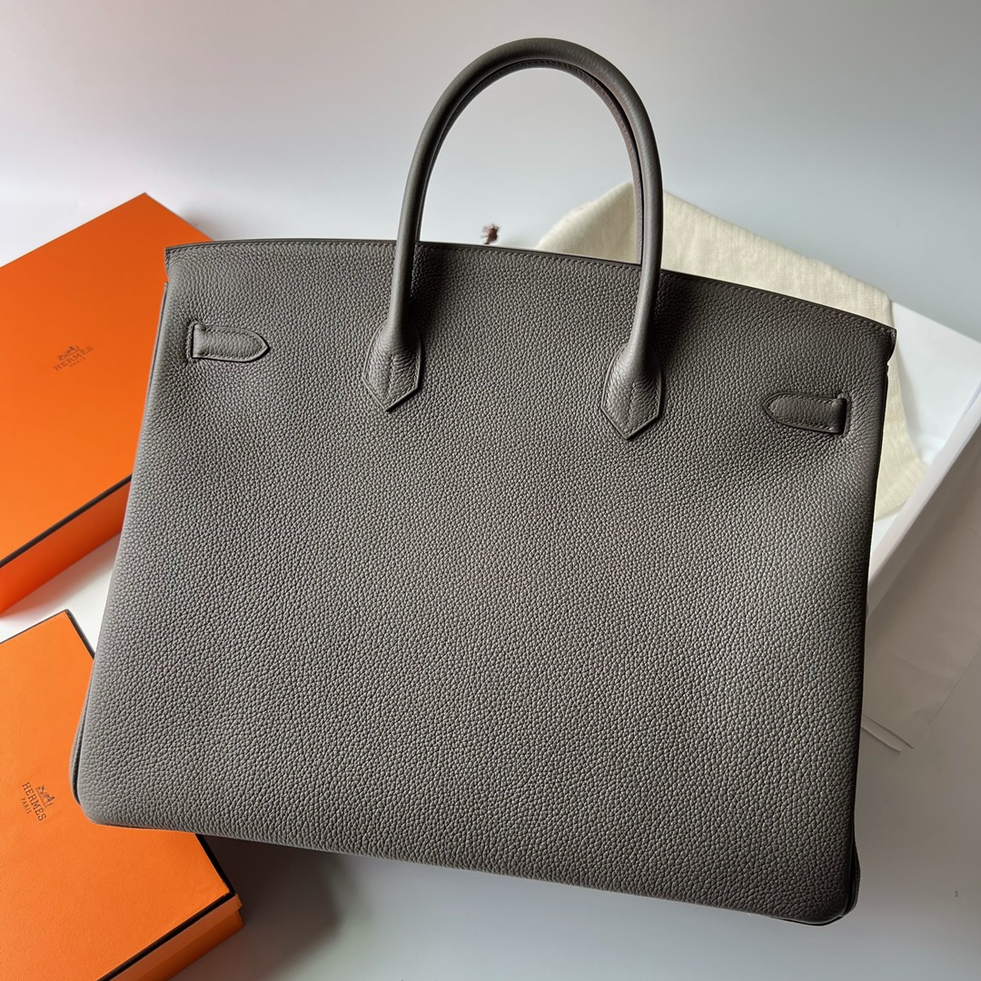 에르메스 버킨백40 그레이 금장 토고가죽